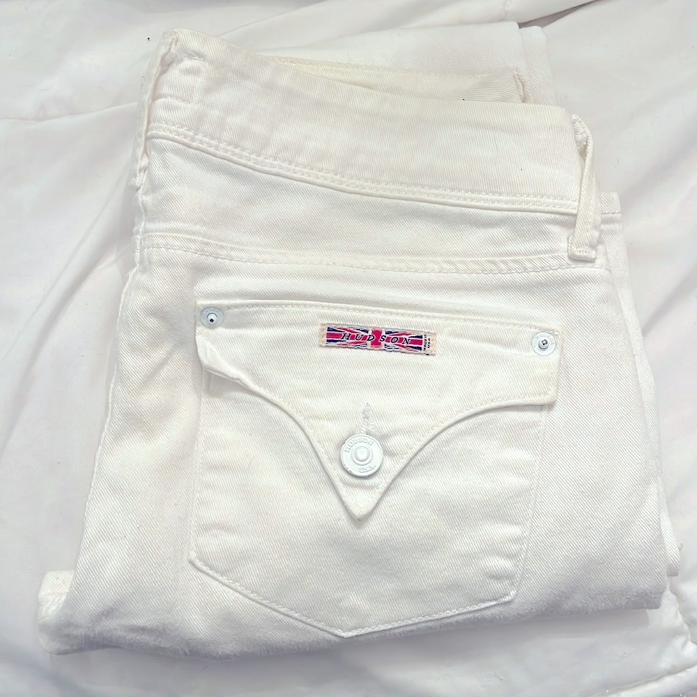White Hudson skinny jeans size 26